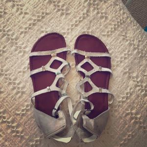 Cute white sandals